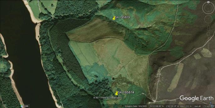 Ladybower snare sites